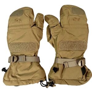 Outdoor Research Swoop Mitt Shells Coyote Tan Small Tactical Mittens Gore-Tex
